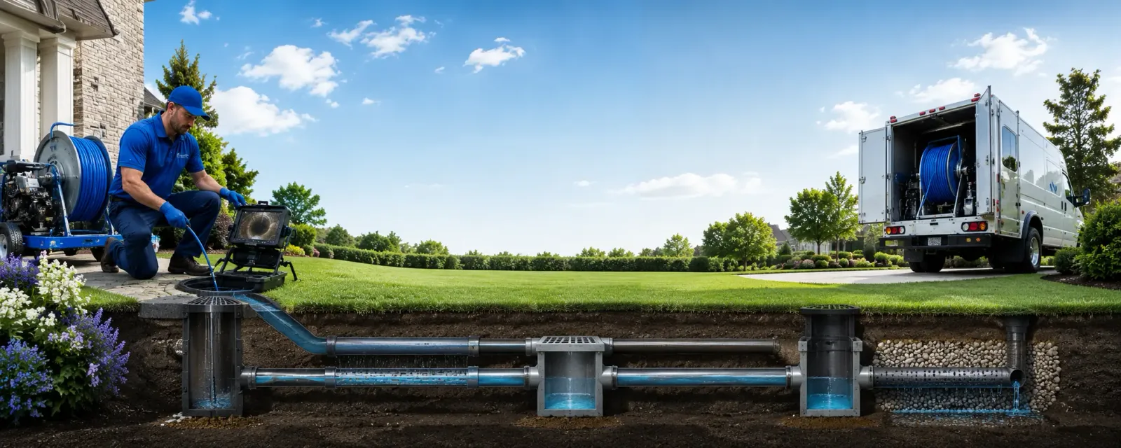 Outdoor drain cleaning information for New Franklin, MO
